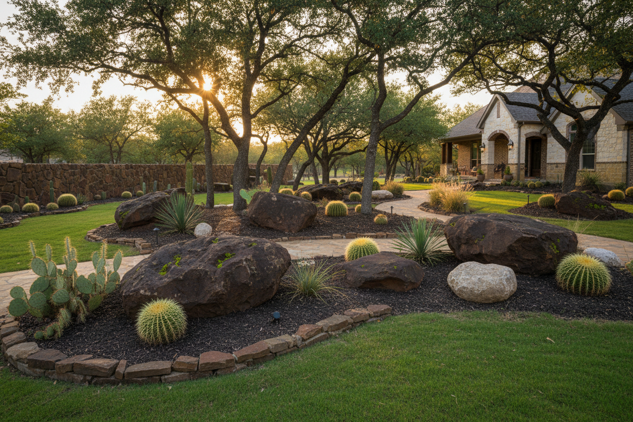 yard not wild - more texas moss rock